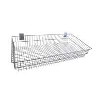 Customized iron wire hanging metal slatwall pegboard basket