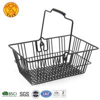 China supplier direct supermarket wire hand held shopping baskets