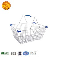 Hot sale 304 stainless steel wire shopping storage basket